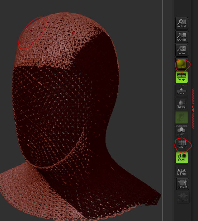 making chainmail in zbrush