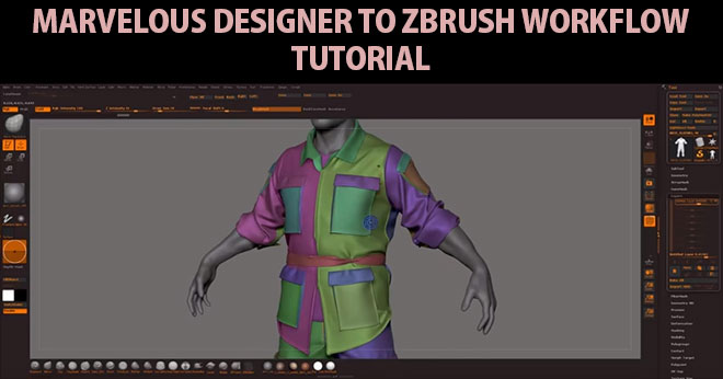 marvelous designer zbrush tutorial
