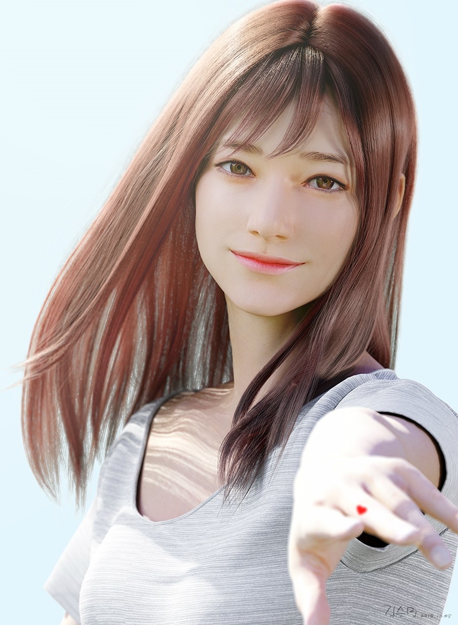 WIP Smile 3D Art by SEUNGMIN KIM1