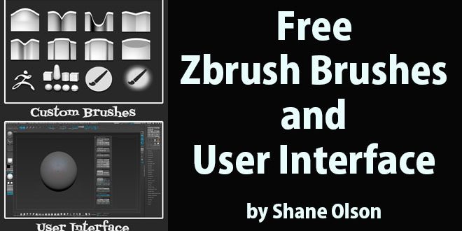 free zbrush brushes and ui by shane olson