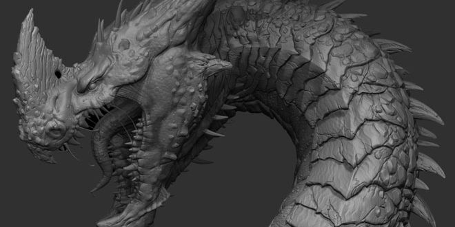 How to Draw a Realistic Dragon Head in 3D Space