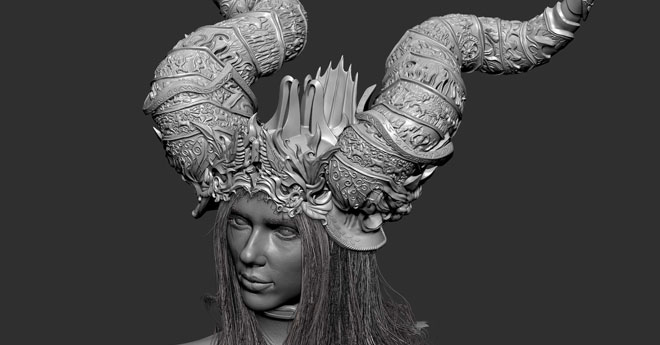 The Queen 3D Art by Ruodong Zhu – zbrushtuts