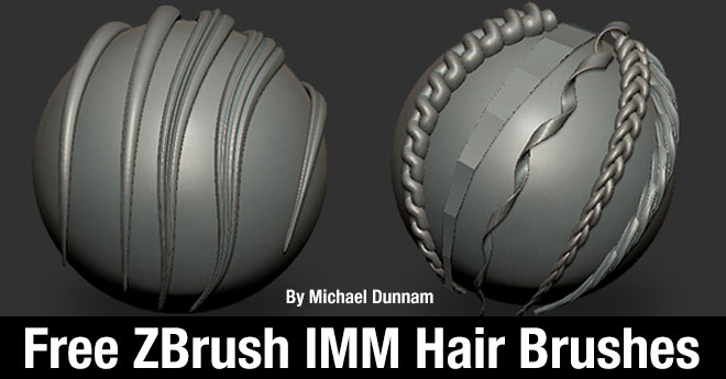 hair brushes in zbrush