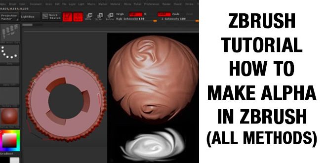 how do i make a zbrush brush with alphas