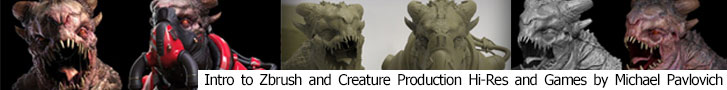 Intro to Zbrush and Creature Production for games