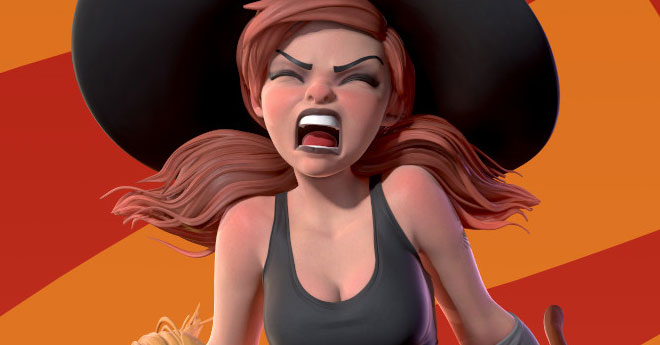 Witch's Rage Angry Witch WIP by Daniel S. Rodrigues – zbrushtuts