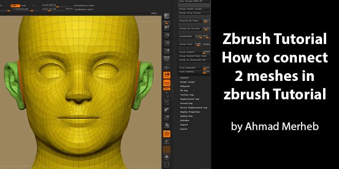 attach two zbrush projects together