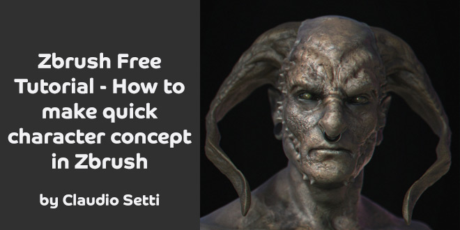 Zbrush Free Tutorial – How To Make Quick Character Concept In Zbrush By ...