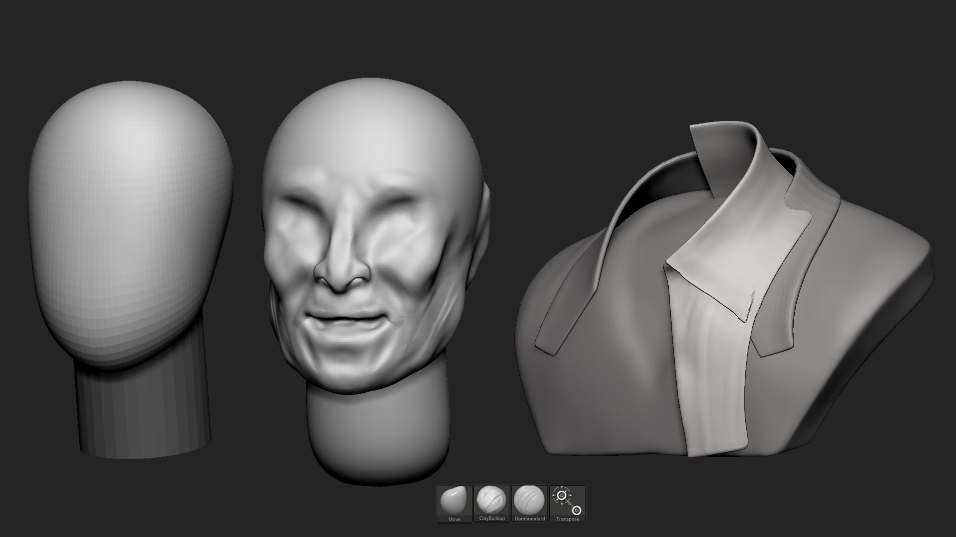 Sculpting an old man in Zbrush by Naghi Hamidi (3d character and 3d ...