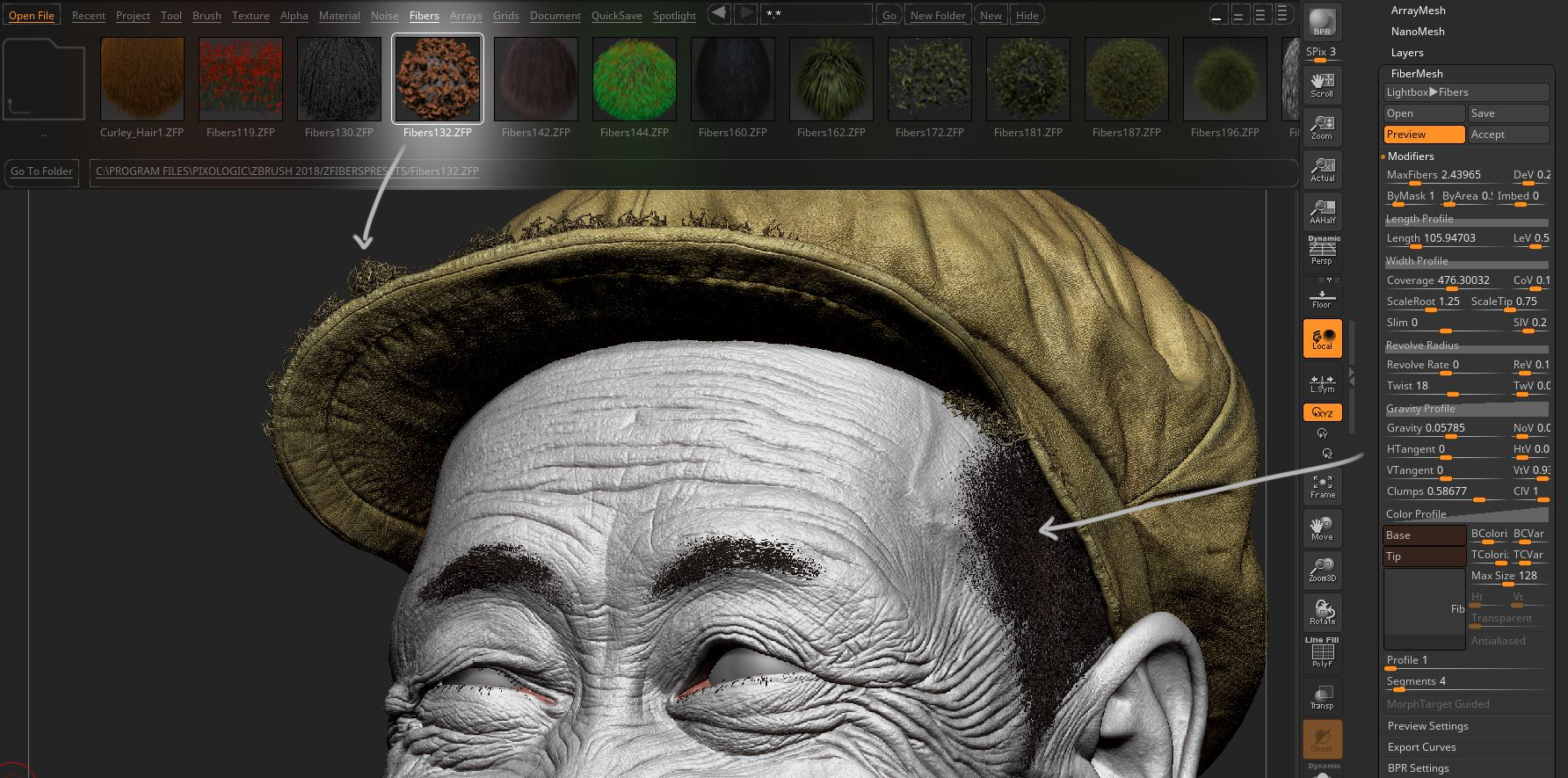 Sculpting an old man in Zbrush by Naghi Hamidi (3d character and 3d ...